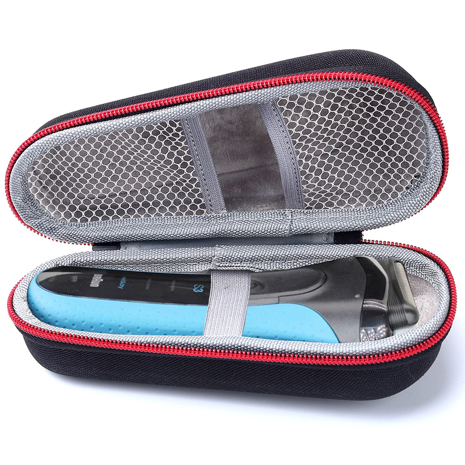 LinMei Electric Shaver Case Razor Travel Carrying Box Shaver Storage Bag Compatible with 3010s 3040s 310s 720s 790c 9030cc 9050cc Men's Electric Razor and Accessories