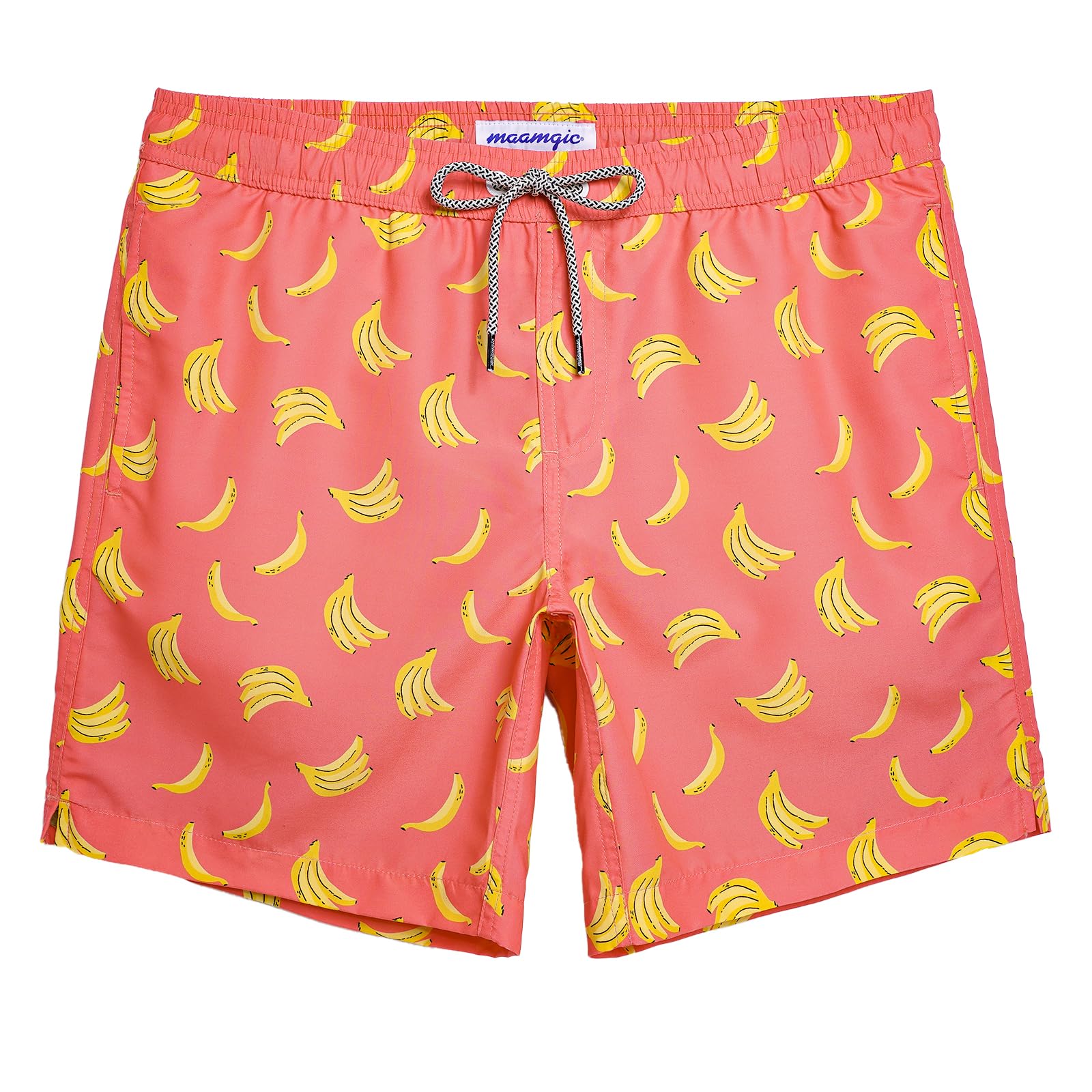 Mens Swim Trunks Quick Dry Swim Shorts with Mesh Lining Funny Swimwear Bathing Suits 7inch