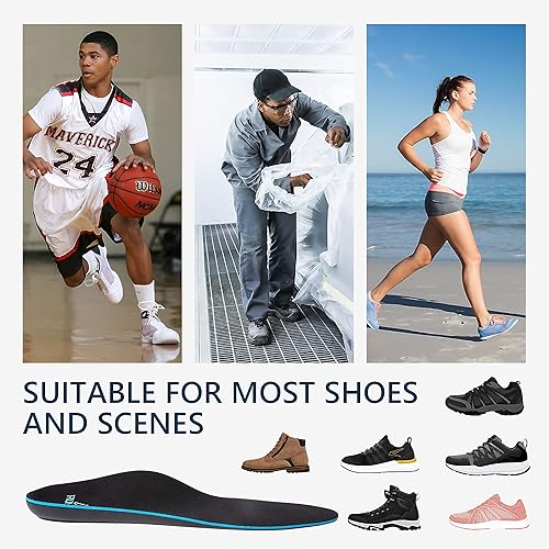 Miniatura 6 de Plantillas ortopédicas, alivio de la fascitis plantar, plantillas antifatiga para estar de pie todo el día, soporte de arco para pies planos, dolor
