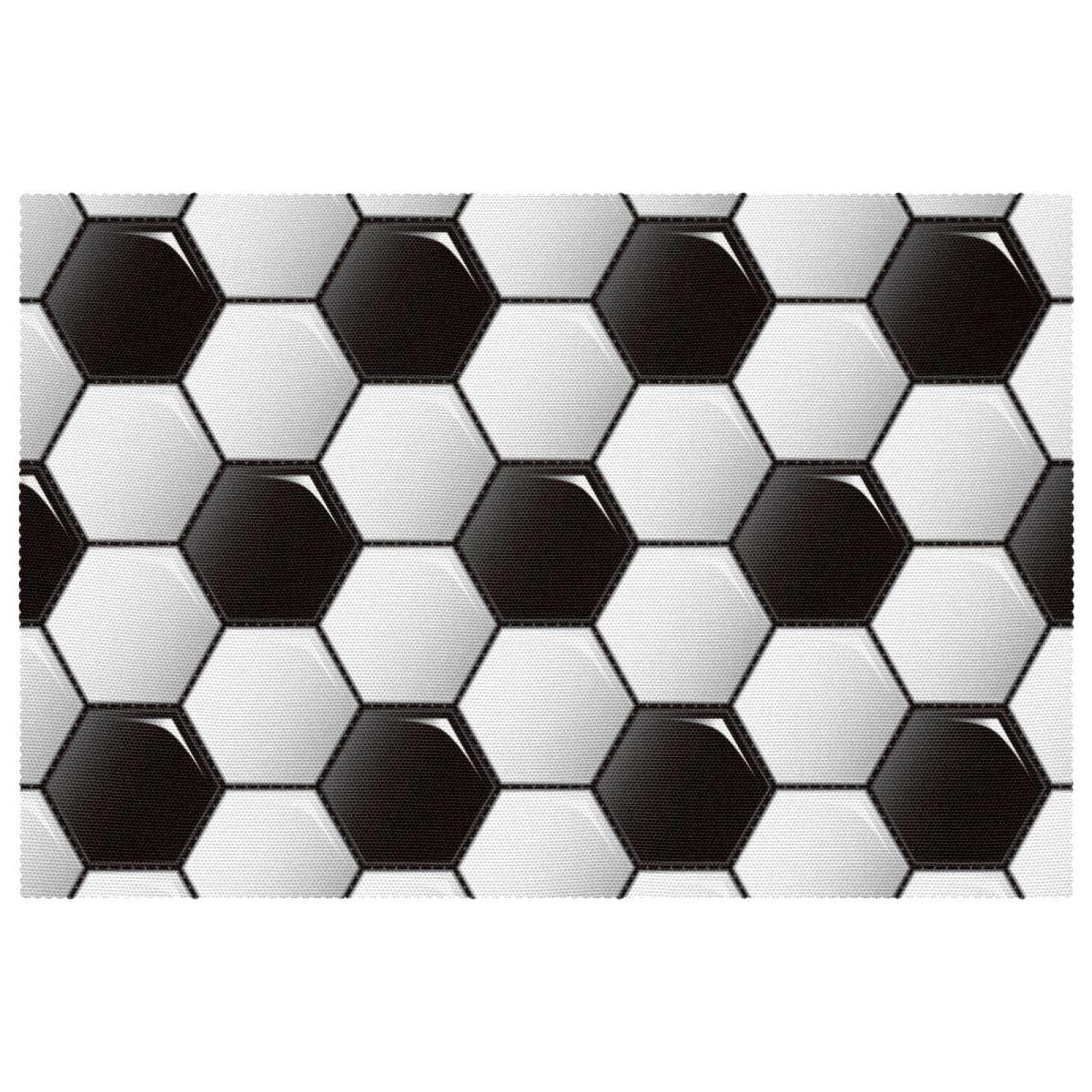 Set de table football résistant taches et chaleur | Protection table bois verre lot de 6