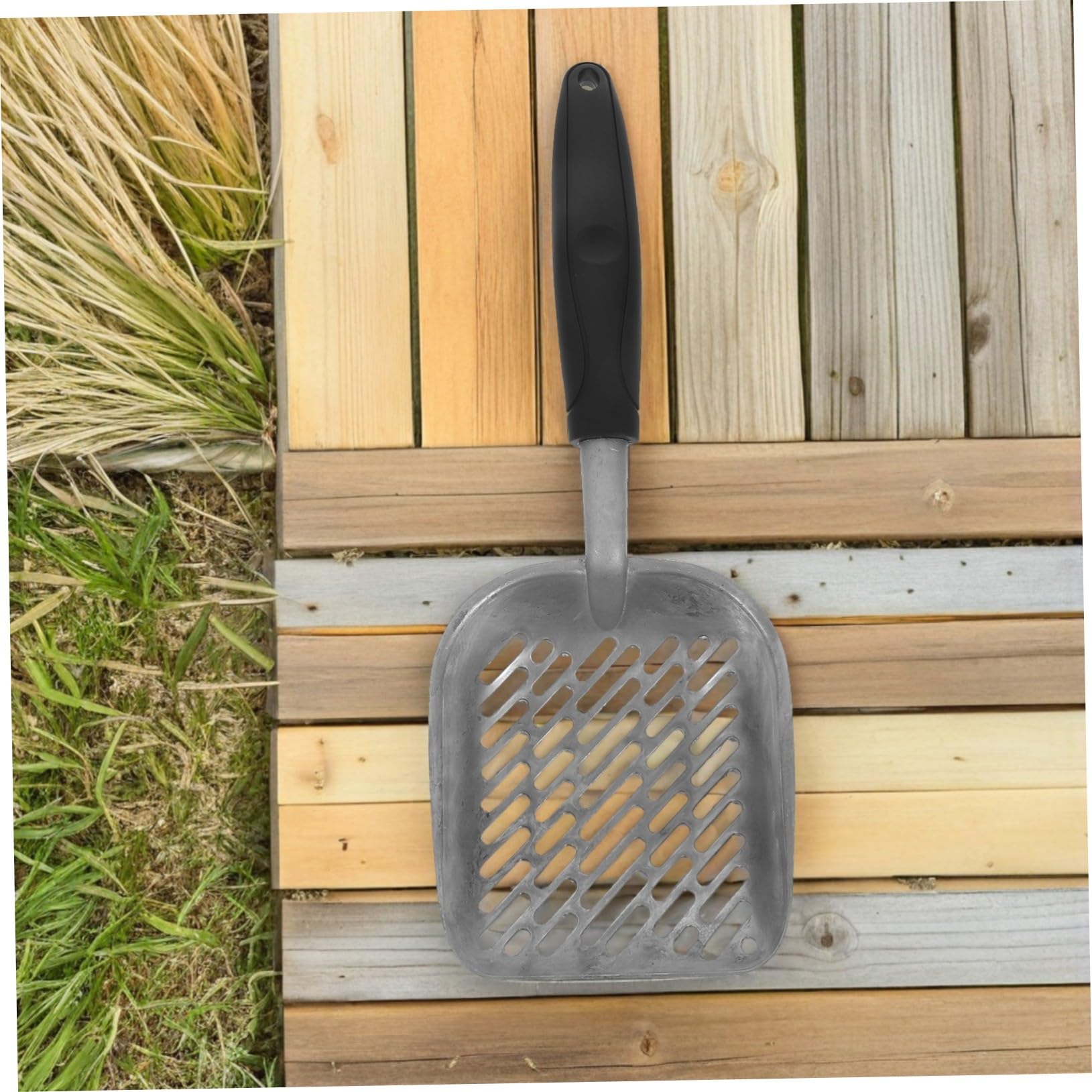 2 Lettiera in Metallo con Fori Grandi per Setaccio Efficiente Ergonomico Antiscivolo in e ABS Adatta i Lettiera per Pulizia e Duratura
