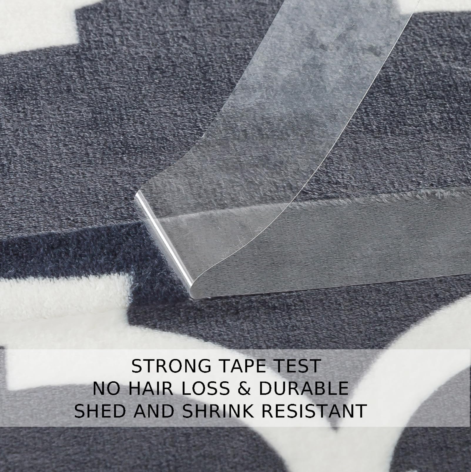 HOZY Gray Pattern Fleece Blanket, 220 x 240cm Fleece Velvet Plush Bed Blanket, Soft, Lightweight - Image 4