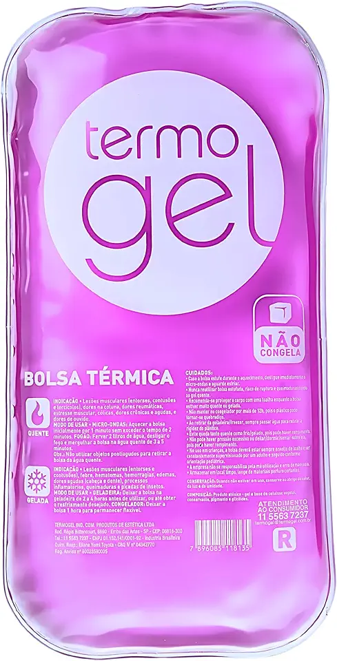 Termogel Bolsa Térmica Crystal 130 X 250Mm Comprida Rosa