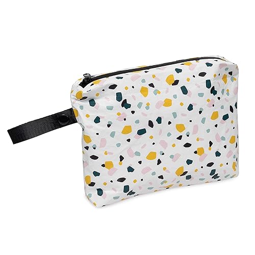 Bolsa húmeda para traje de baño, pequeñas bolsas secas reversibles impermeables con cremallera, bolsa de pañales para artículos esenciales de viaje,