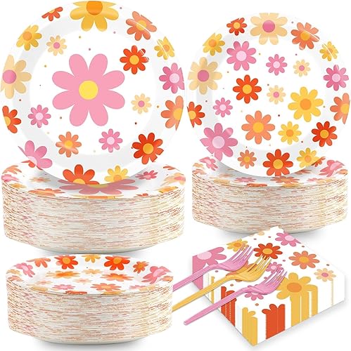 Vista 17 de Platos de pizza y servilletas para 50 invitados, suministros para fiestas, decoraciones de fiesta de cumpleaños, juego de vajilla desechable