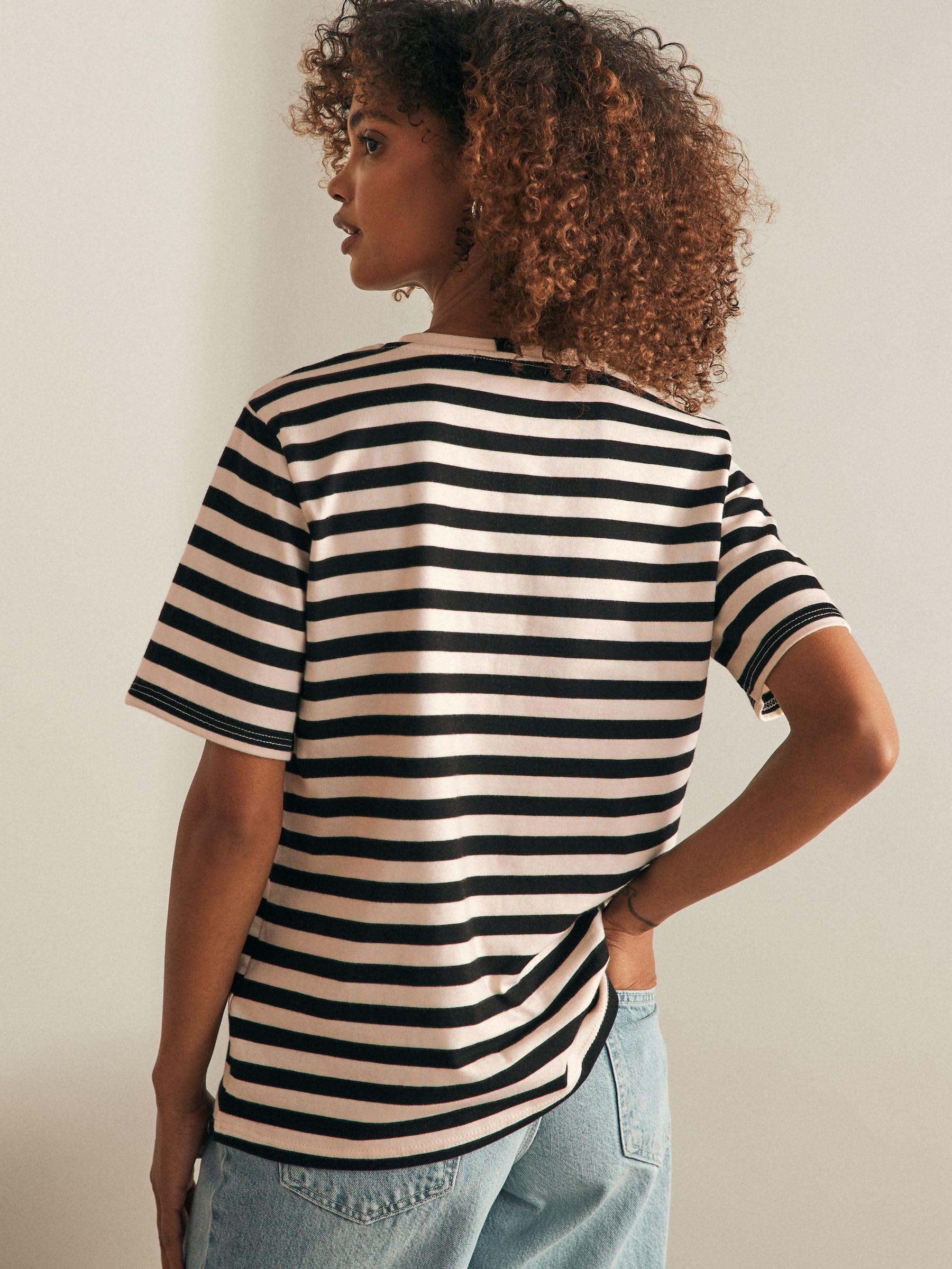 NEXT Damen T-Shirts in Schwerer Qualität, 2er-Pack