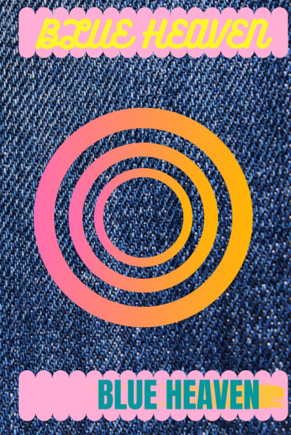 Blue heaven: Simply designed low content book with nice lined interior