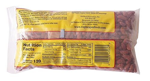Miniatura 2 de Ragin - Frijoles rojos sazonados cajún con verduras y condimentos, 0.28 onzas de proteína, sin gluten, 16 onzas (paquete de 12)