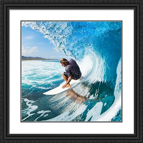 Vista 27 de ArtDirect Marco de madera negro moderno enmarcado personalizado de 12 x 14 pulgadas con tu foto o arte. Sube cualquier imagen y la imprimiremos