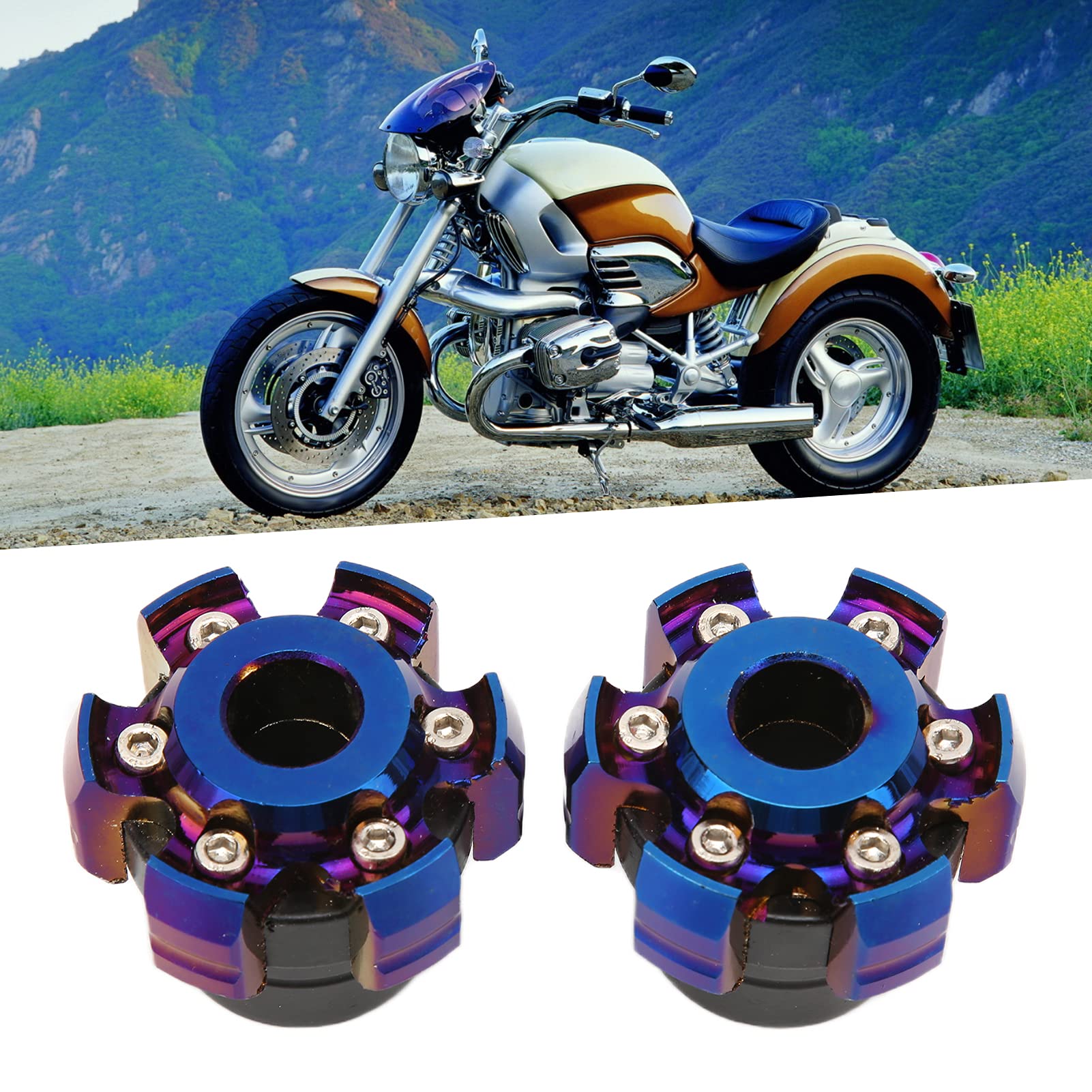 Paire de Curseurs de Cadre de Fourche Avant de Moto en Alliage d'aluminium – Coupelles Tombantes Universelles pour Vélos, Usinées CNC, Anodisées, Installation Facile à Coller