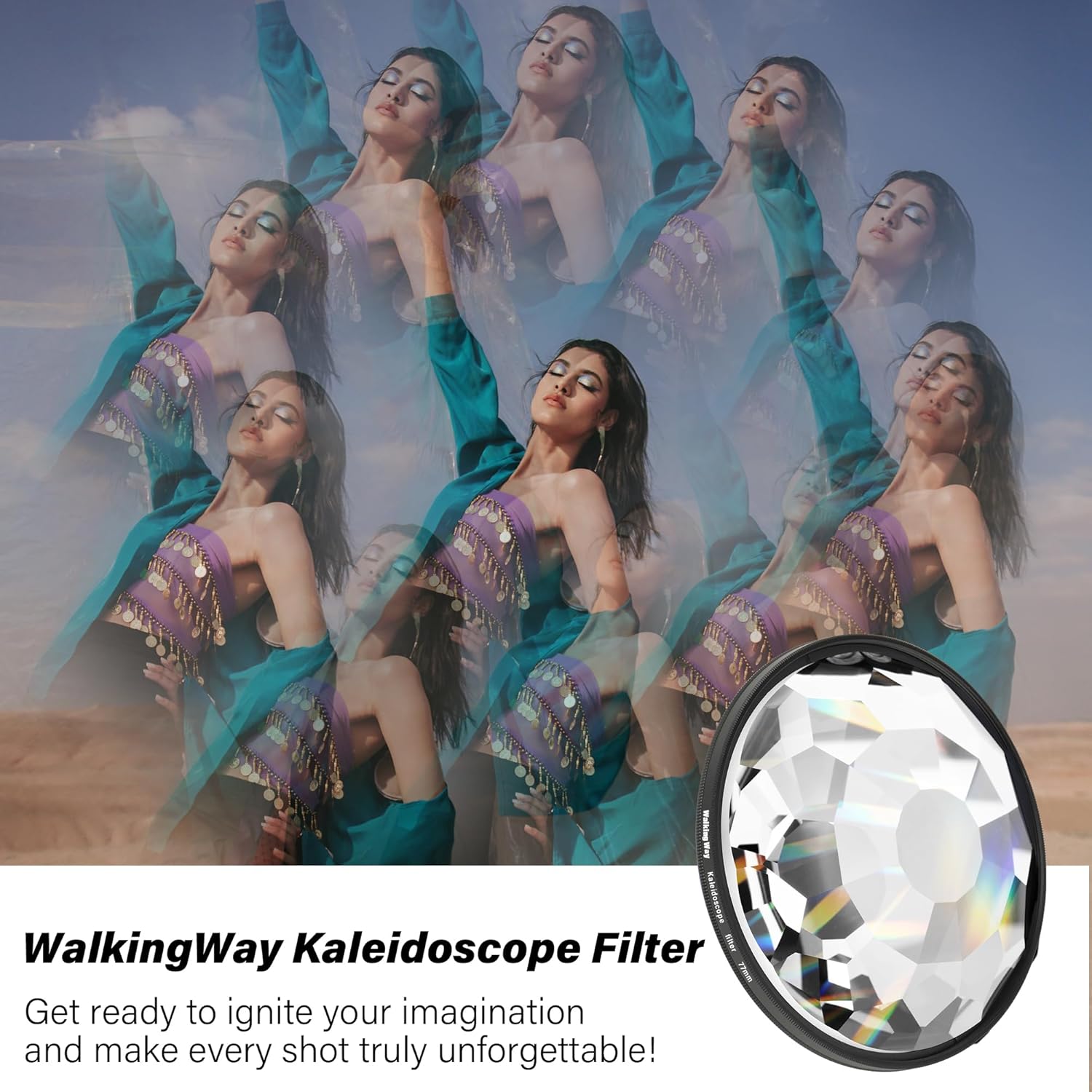 Walking Way Kaleidoscope Prism Lens Filter, Special Oman Ubuy