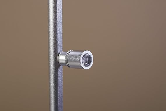 2pcs Showcase LED Light 8 inches 4000K 3-Spotlight Pole Stem Light for Jewelry Display Case Exhibit Trade Show Product FY-53M