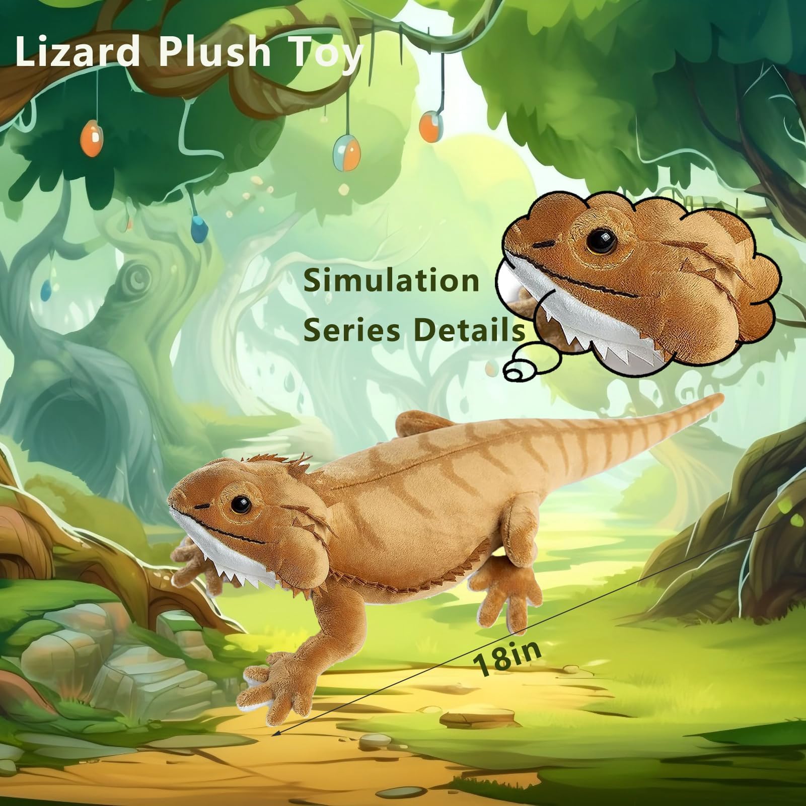 capybaraflying Simulation Cambrian lizard Plush Toy - Image 3