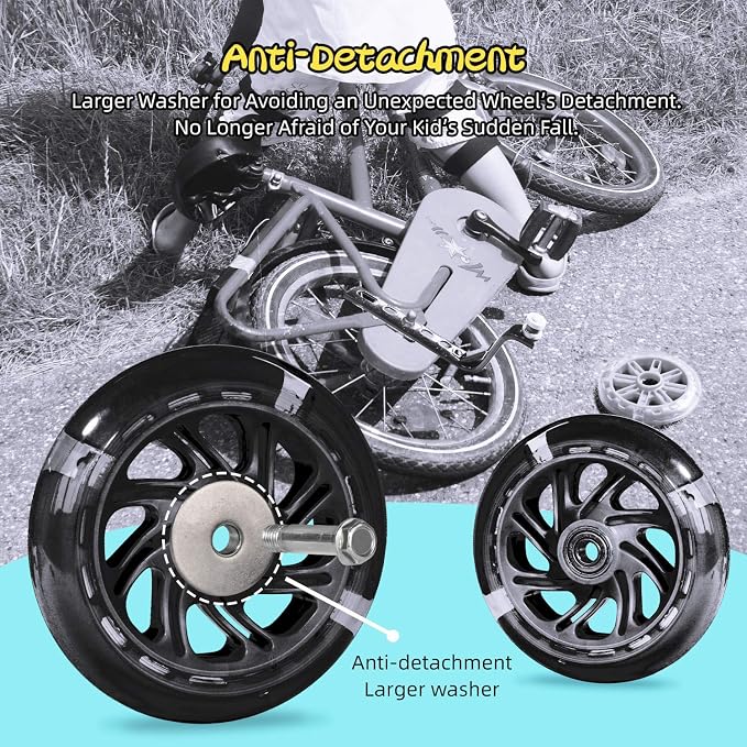 Ruedas de Entrenamiento PRUNUS para Bicicletas 14-20 Pulgadas miniatura 6