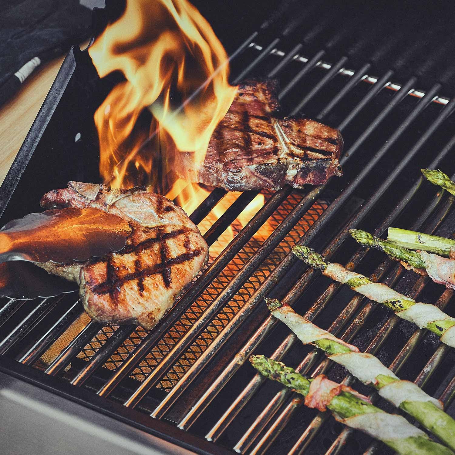 BURNHARD® Edelstahl Grillrost für Gasgrill FRED Jr., Ø 9 mm | Spülmaschinenfest