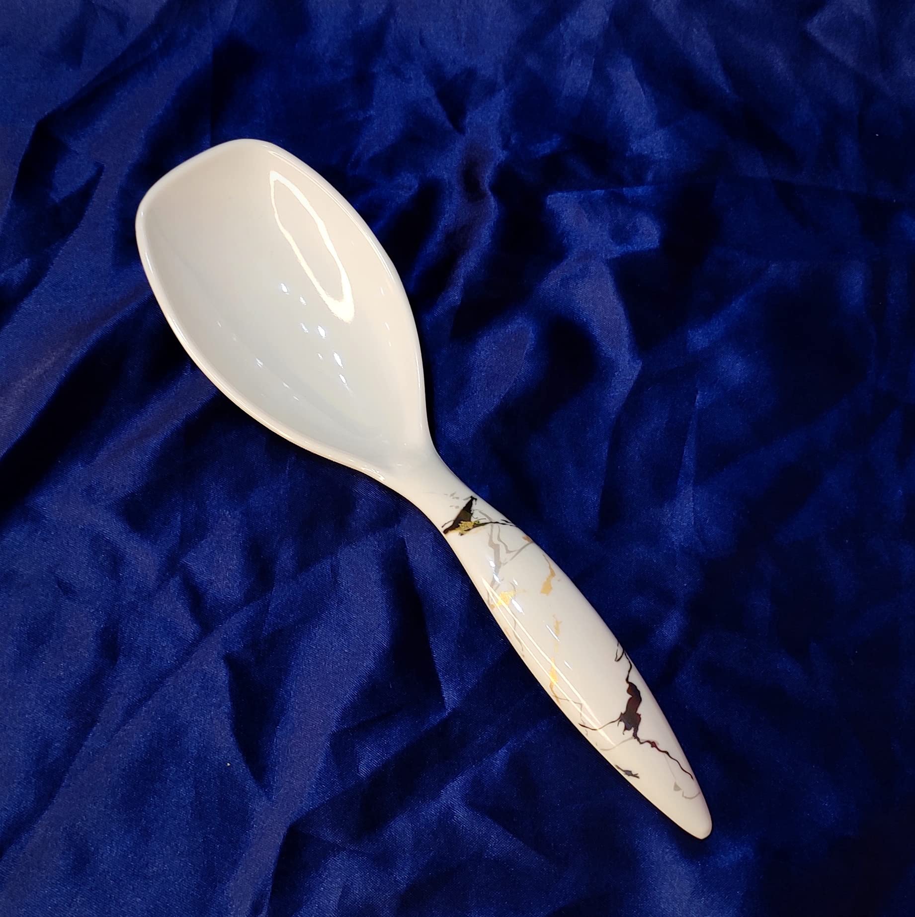 Vemlons Serving Spoon Long Handled Serving Spoon, Table Ware,Set of 1 Piece Pure Melamine/Service Spoon (1) 1