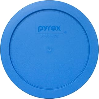 Pyrex 7201-PC 4-Cup Marine Blue Food Storage Replacement Lid - Made in USA | BPA-Free Plastic | Replacement Cover | Food Prep | Meal Prep | Freezer Storage | Refrigerator Storage | Dishwasher Safe