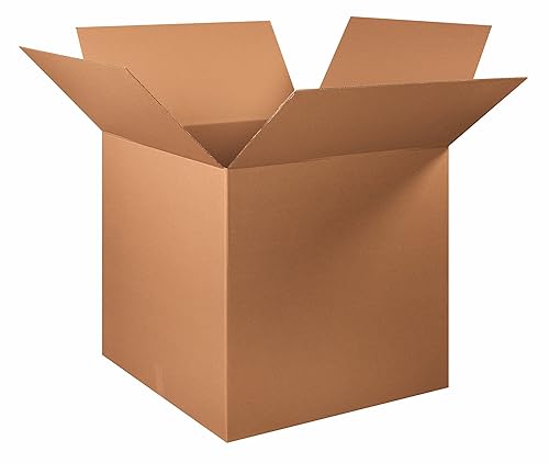 Aviditi 323232 - Caja de cartón corrugado largo, 31.9in de largo x 31.9in de ancho x 31.9in de alto, Kraft (5 unidades)