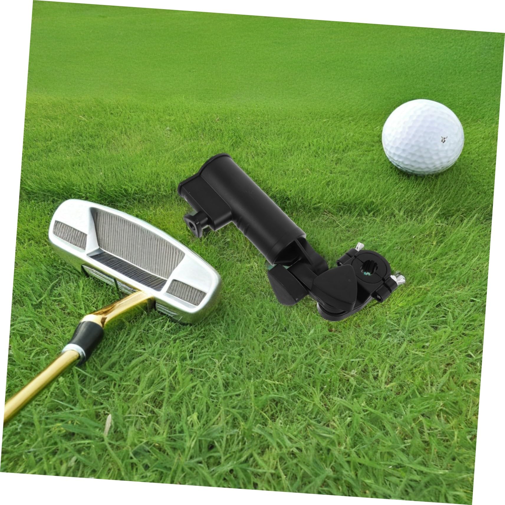 2 Stück Golf Trolley Regenschirmhalter Robuster Schirmhalter für Golftrolley mit Festem Clip Schnelle Montage Wetterfester Golfwagen Schirmständer für Organisiertes
