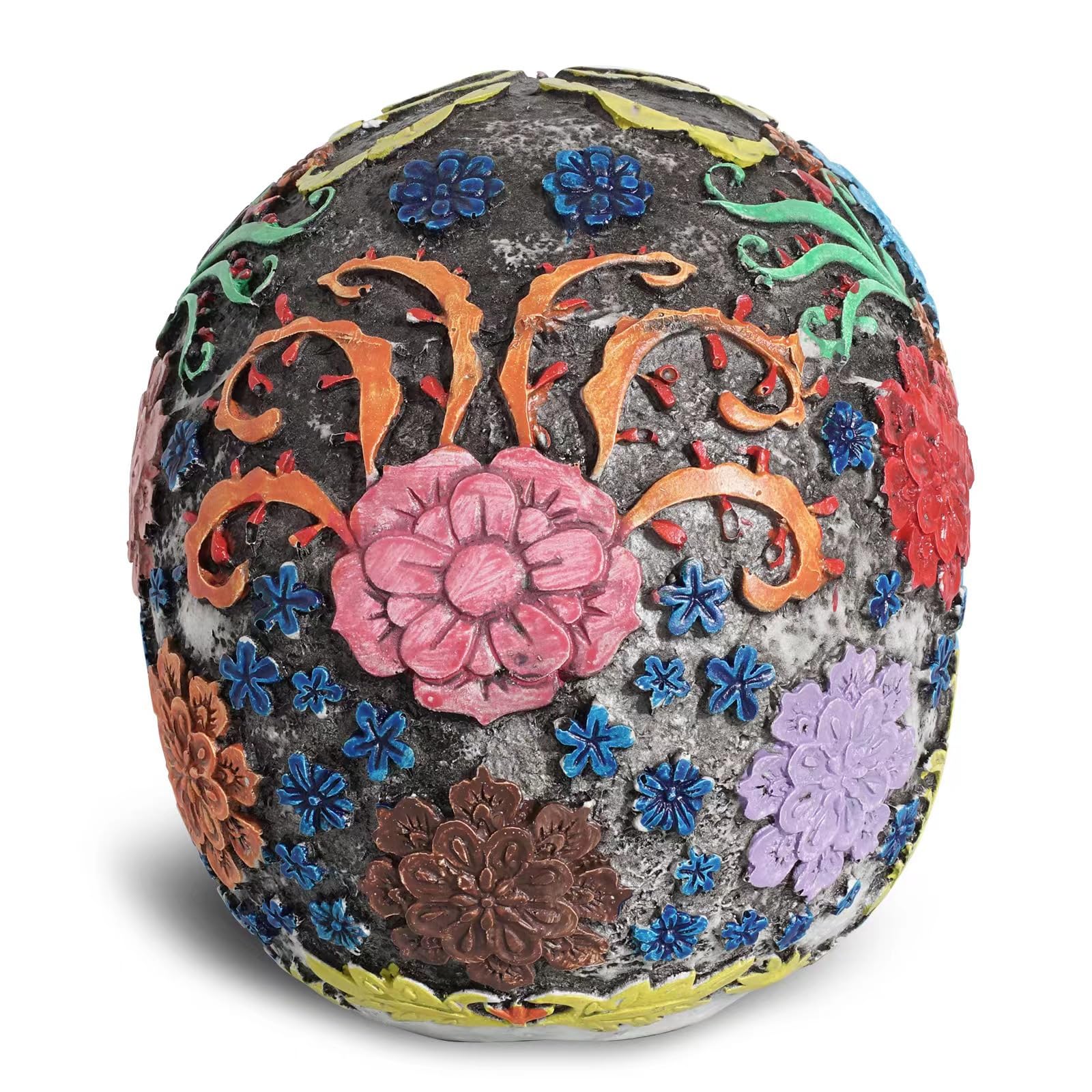 YXWYXWA Estatua del cráneo para decoración del hogar, decoración del cráneo, Resina del cráneo Humano de tamaño Natural, Resina de Calavera Pintada Personalizada Coleccionable