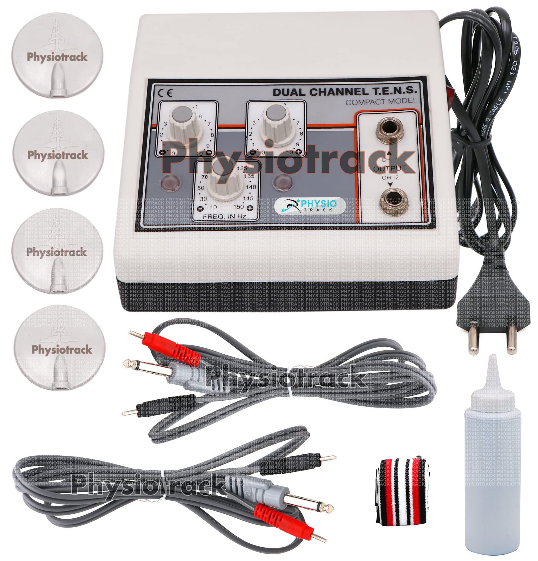 Mini Tens Machine for Physiotherapy for Pain Relief Electrotherapy Machine Physiotherapy Equipment with One Year Warranty (2Ch Tens)