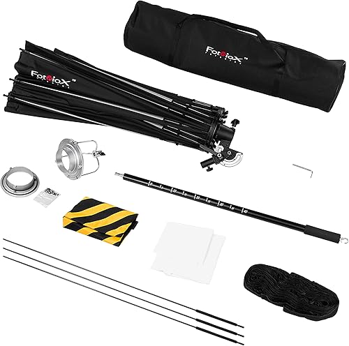 Miniatura 2 de Fotodiox DLX - Caja de luz parabólica de enfoque de 56 pulgadas con anillo de velocidad Bowens  56 pulgadas (55.1 in) enfocable y plegable