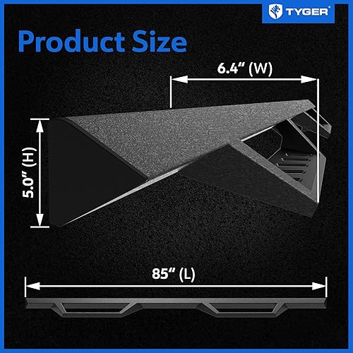 Vista 6 de Tyger Auto LanderX Running Board Compatible with 2009-2018 Dodge Ram 1500; 2010-2026 2500 3500; 2019-2024 Classic Crew Cab TG-LX3D82348 Drop