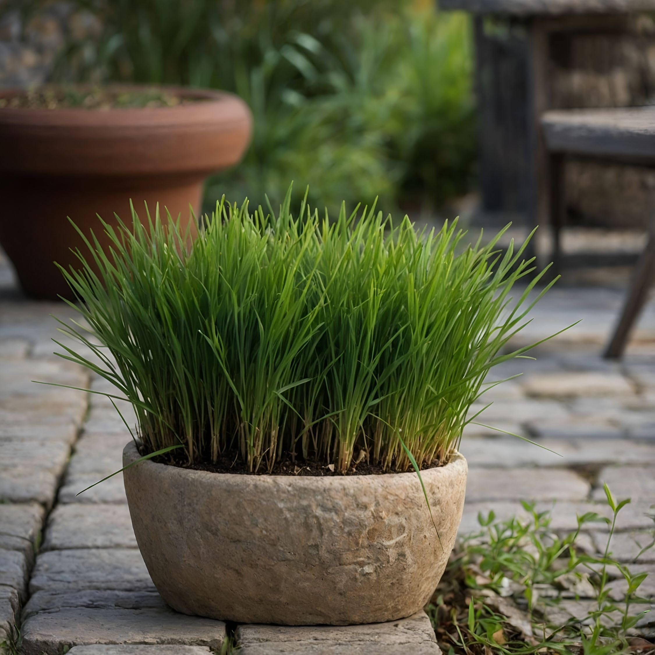 Plant in a Box - Cyperus 'Herbe à chat' - Set de 4 - Pot 12cm - Hauteur 30-40cm