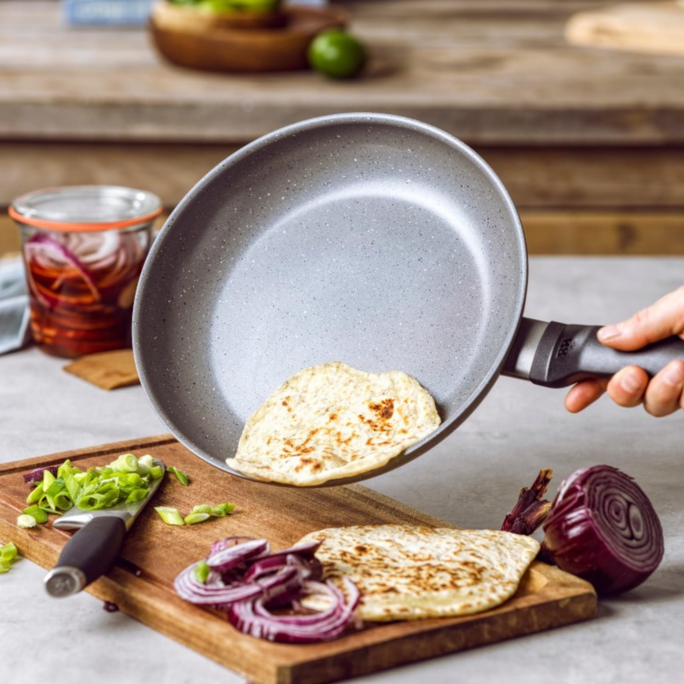 BK Granite Bratpfanne 28 cm – PFAS-freie keramische Antihaftversiegelung, Induktionsgeeignet, Backofenfest bis 160 °C & Spülmaschinengeeignet