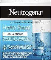 Neutrogena Hydro Boost Aqua Cream, gezichtscrème, gezichtsverzorging, droge huid, olievrij, parfumvrij, 50 ml