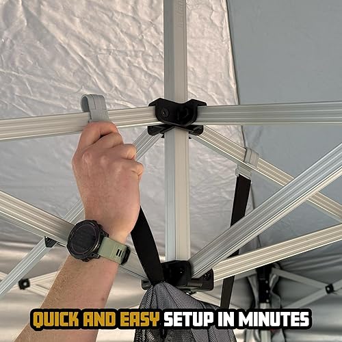 Miniatura 4 de Inserto compacto para tienda de campaña para toldo, se convierte en habitación cerrada con ventanas de malla, puerta con cremallera, suelo