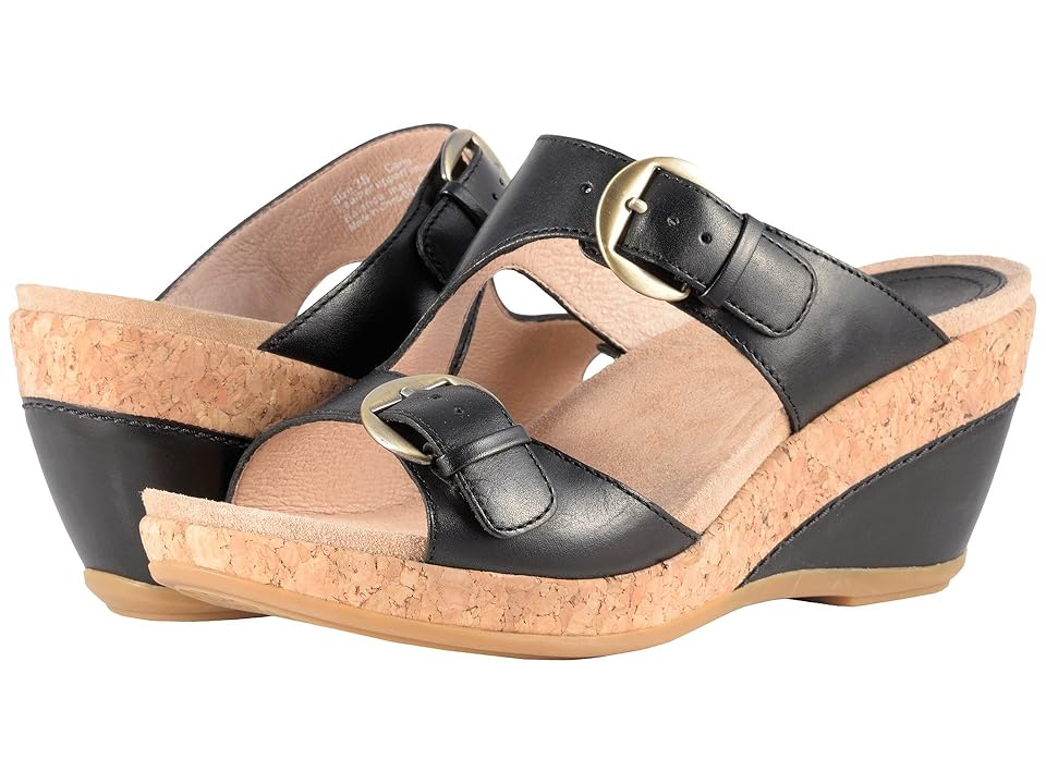 

Dansko Carla (Black Full Grain) Women's Wedge Shoes