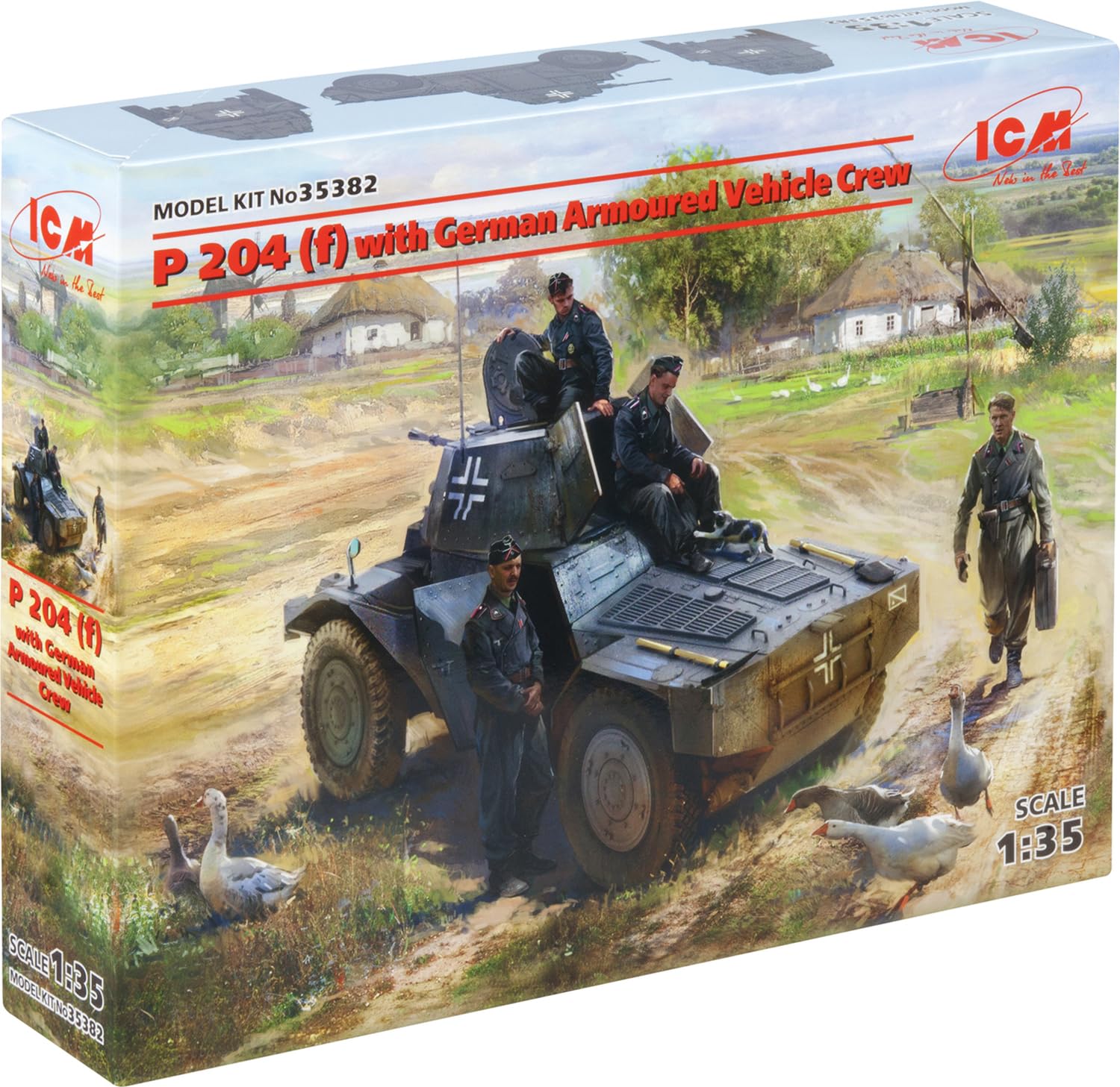 Amazon.com: ICM 1:35 - P 204 (f) with German Armoured Vehicle Crew