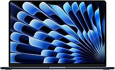 Laptop MacBook Air chip M2 (2023): pantalla Liquid Retina de 15.3 pulgadas, 8GB GB de RAM, almacenamiento SSD de 512 GB GB, teclado retroiluminado, cámara FaceTime HD de 1080p y Touch ID.medianoche.