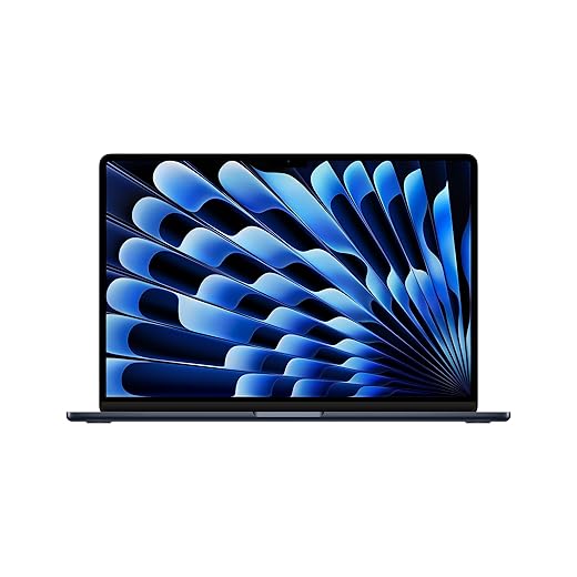 Apple 2023 MacBook Air Laptop with M2 chip: 15.3-inch Liquid Retina Display, 8GB Unified Memory, 256GB SSD Storage, 1080p FaceTime HD Camera, Touch ID. Works with iPhone/iPad; Midnight
