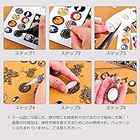 Vista 5 de dophee Cabujón ovalado de vidrio para hacer joyas, azulejos de cúpula transparente con parte trasera plana, azulejos de camafeo con cuentas