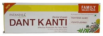 Patanjali Tooth Paste - Dant Kanti, Oral care, 300g Carton