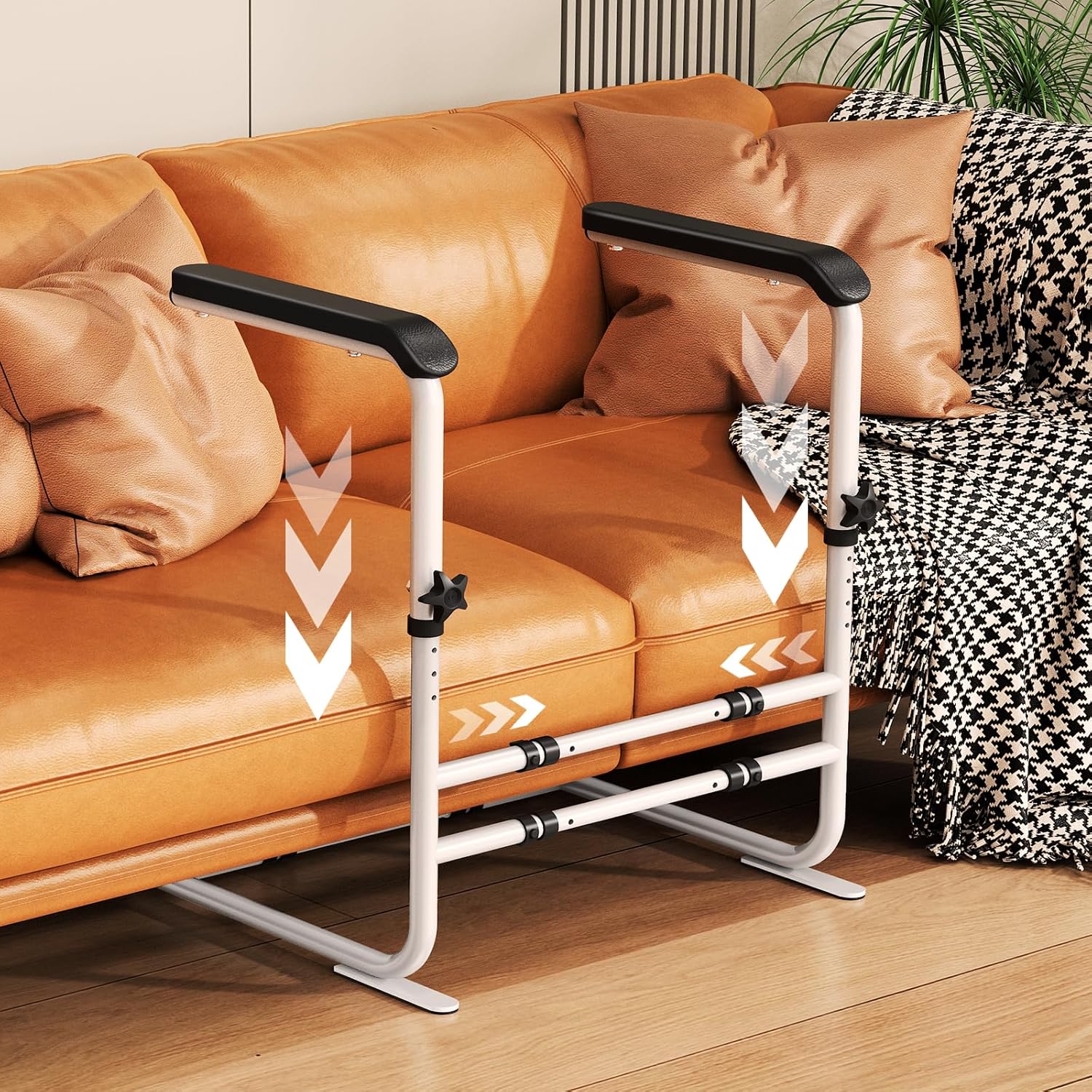 Couch Stand Assist for Elderly, Height and Width Adjustable Chair Sofa Lift Assist Devices for Senior, Disabled,Pregnancy, Chair Mobility Daily Aid, 450 lbs Capacity White