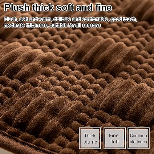 Miniatura 3 de Yizc Cojín para silla de cocina, cojín de asiento antideslizante de terciopelo lavable con lazos, funda de asiento suave y sostenible para oficina,