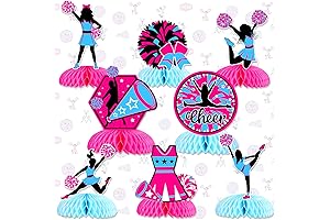 JOYMEMO Cheerleading Honeycomb Centerpieces: Adorn Your Cheer Party in Style