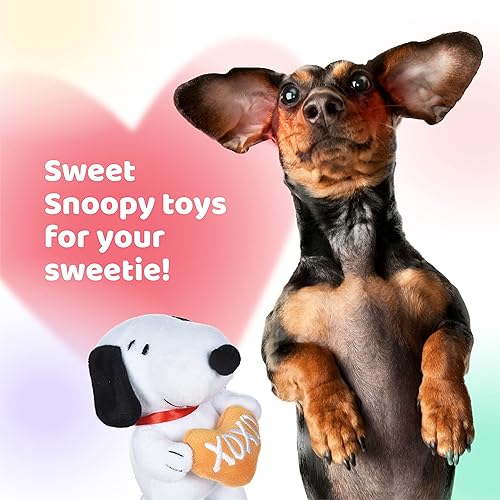 Miniatura 3 de Peanuts for Pets Juguetes de peluche con temática de amor para perros  Peanuts Snoopy  Woodstock Juguetes para perros  Juguete para perros Snoopy