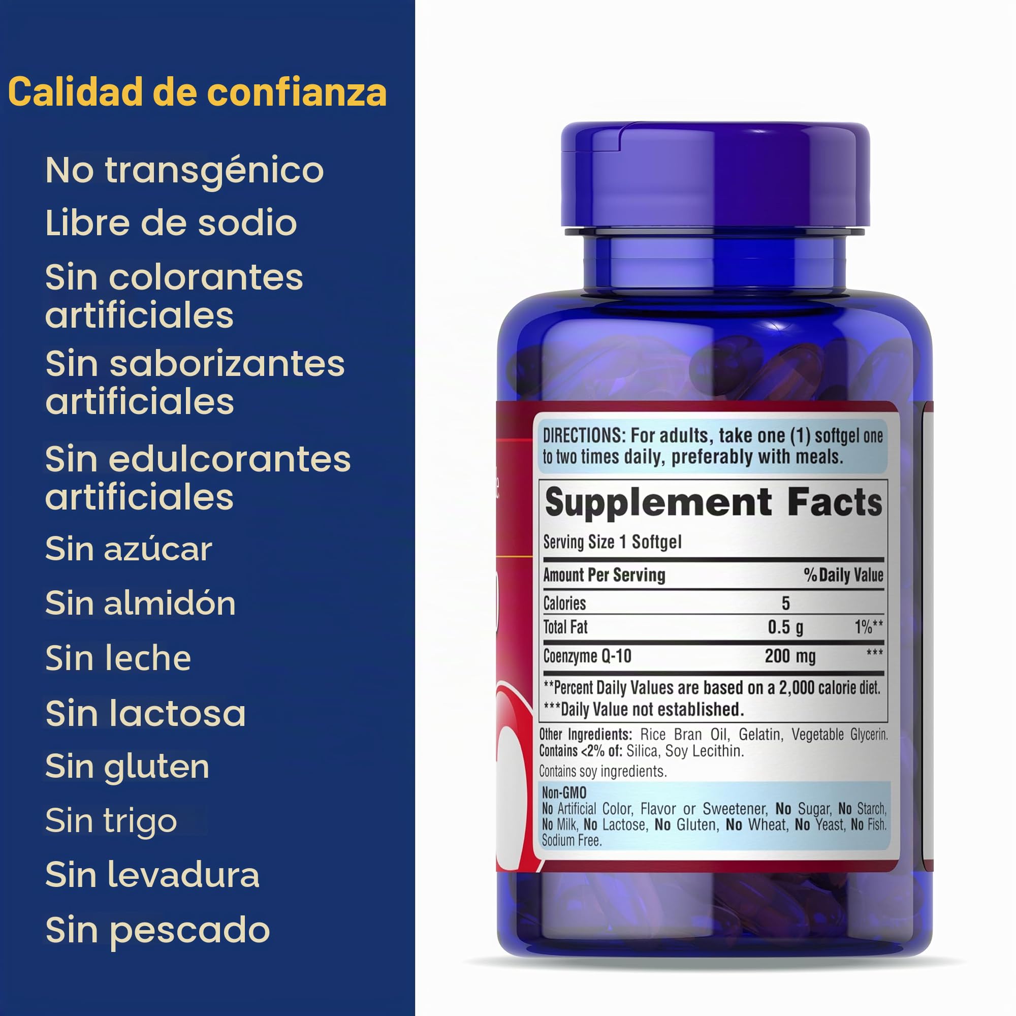 Puritan's Pride Q-SORB Co Q-10 200 mg-120 Rapid Release Softgels