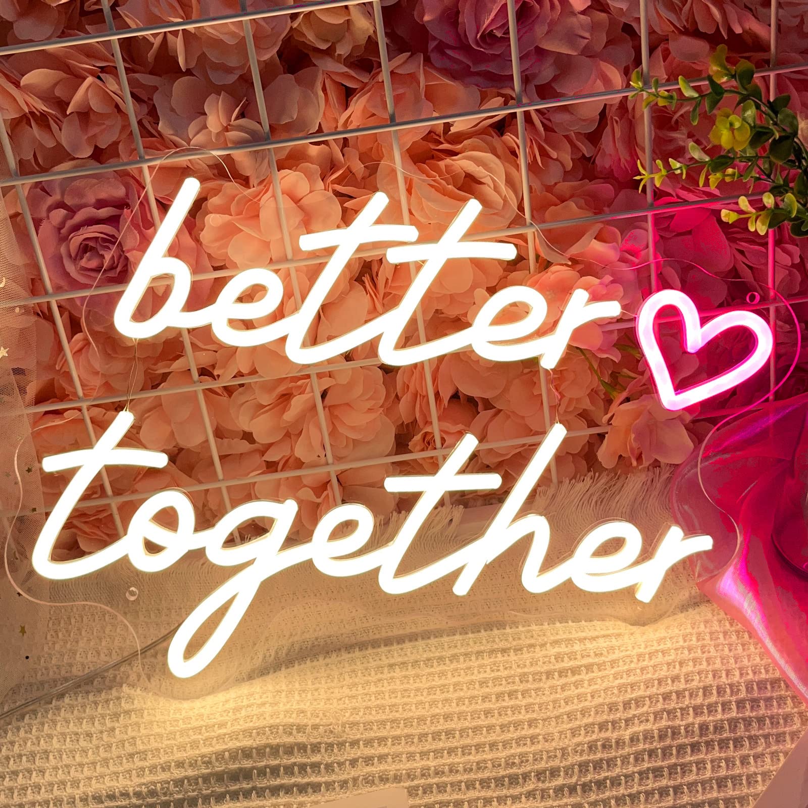 結婚式 ネオンサイン ネオンライト better together Amazon.co.jp: Better Together ネオンサイン LEDライト Better