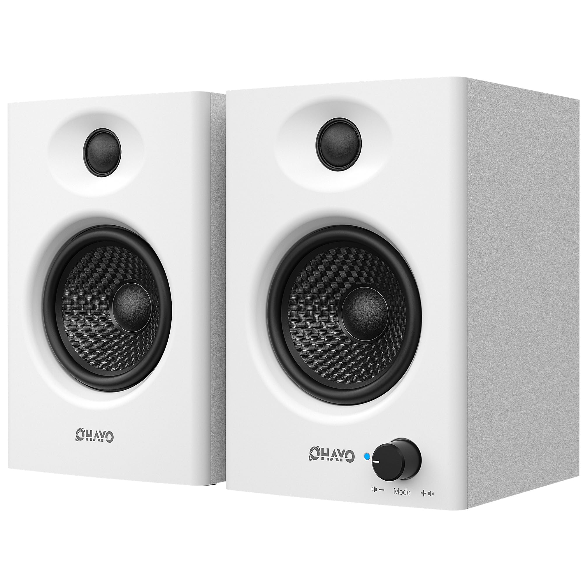 OHAYO 60W Casse PC, Bluetooth 5.3, Ingressi Multipli USB/RCA/AUX - Casse attive Stereo 2.0 per Gaming PC, Intrattenimento Audio-Video, Musica, DJ e Giradischi, 1 Coppia
