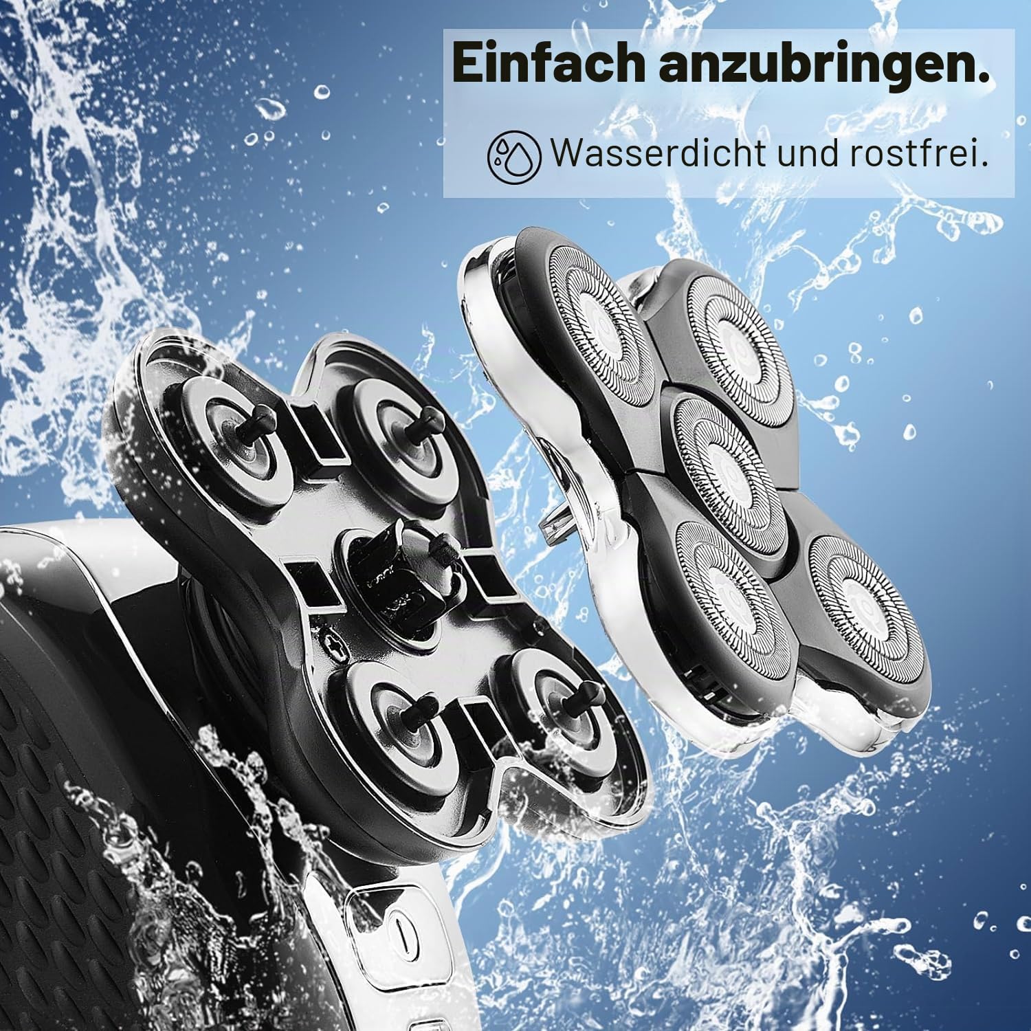 Rasierer-Ersatzköpfe kompatibel mit Remington Balder RX5/XR7000/XR1500 Ultimate Electric Head Shaver (2 Stück)