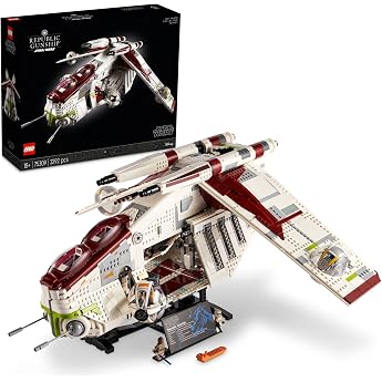 LEGO Star Wars Republic Gunship 75309 Building Kit; Cool Ultimate Collector Series Build-and-Display Model 3292 Pieces