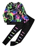 Girls Clothes, Girls Outfits Tie Dye Sweatshirt Tops and Leggings Sweatpants 2 Piece Fall Winter Clothes Set 6-16T