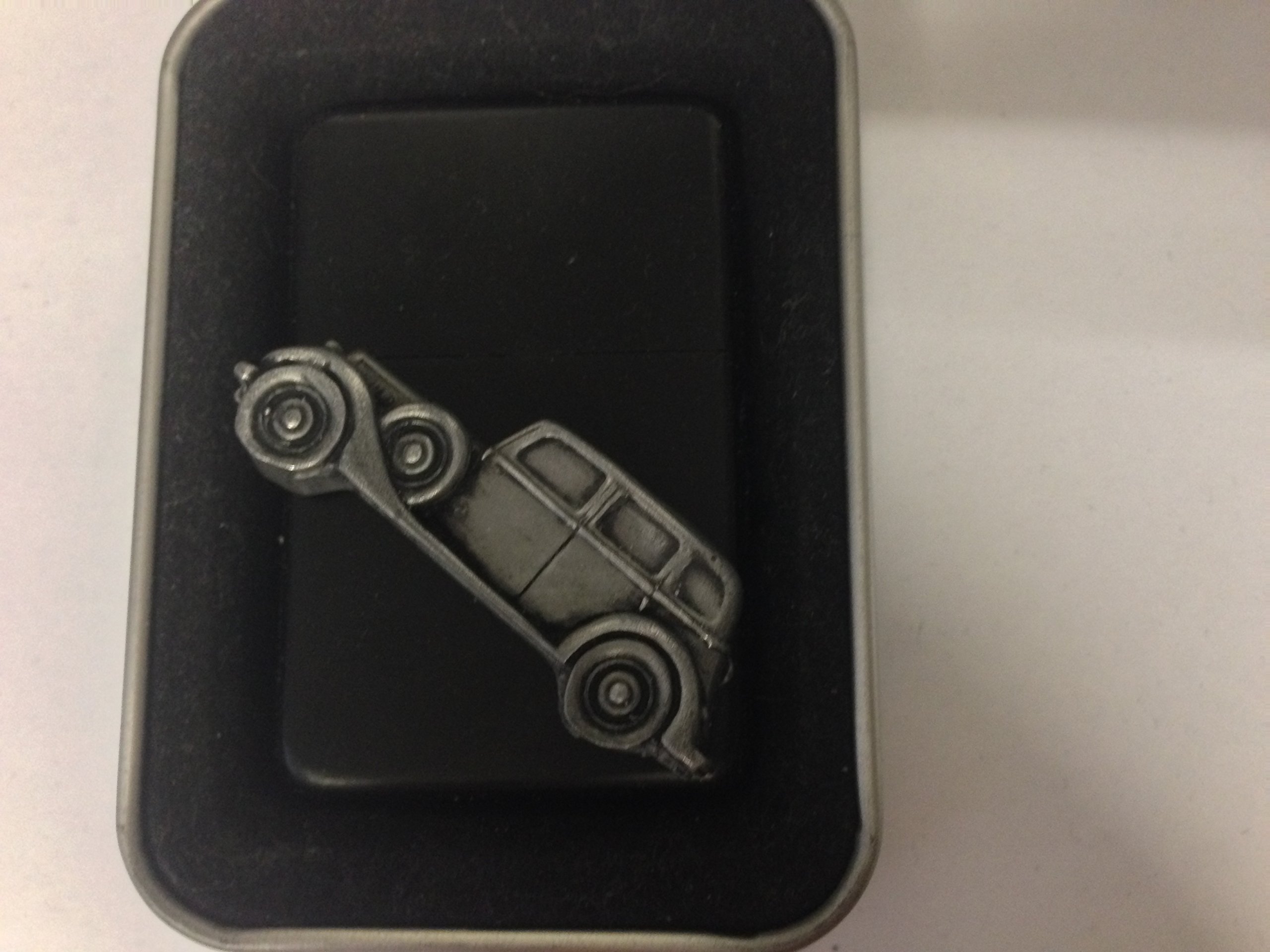 Briquet à essence 3D d'exception Armstrong Siddeley noir mat avec relief 14 ch - 2