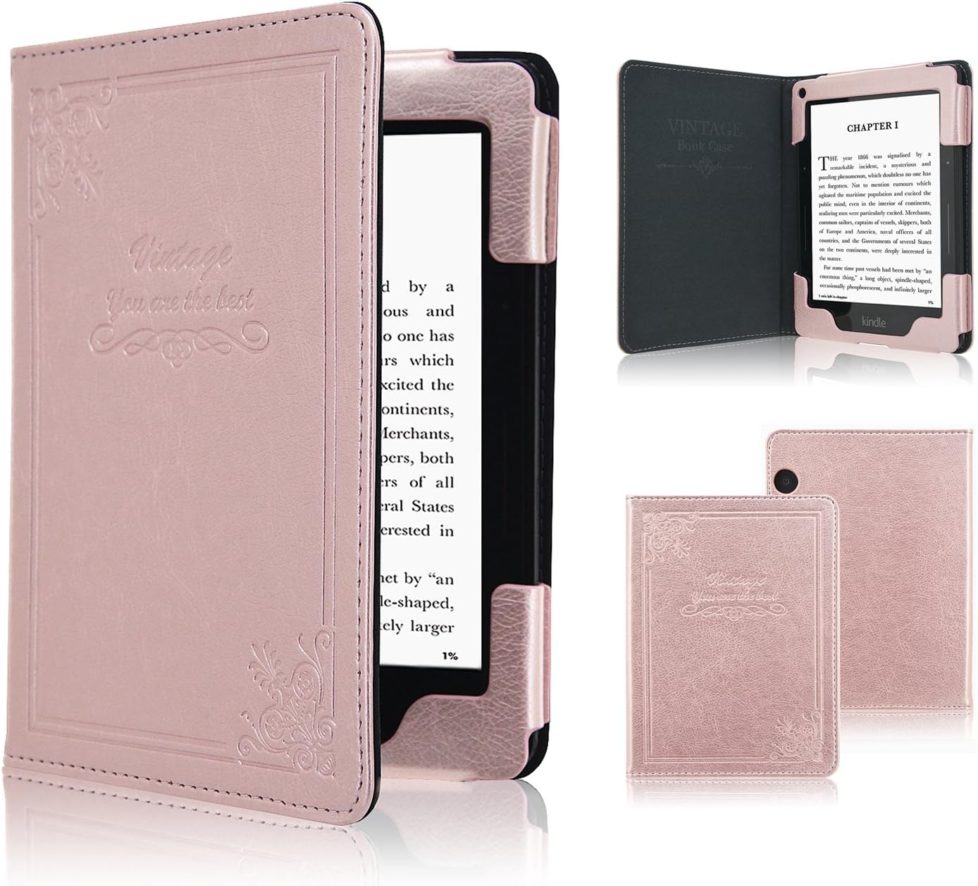 ACdream Case Fits Kindle Voyage 2014 Release, Folio Smart Cover Leather Case with Auto Wake Sleep Feature for Amazon Kindle Voyage,
