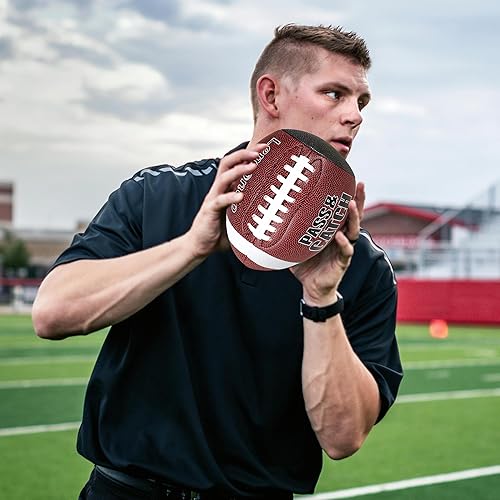 Miniatura 6 de PassCatch - Fútbol de entrenamiento, mejora las habilidades de captura de pases, tamaño oficial y juvenil (con bomba)